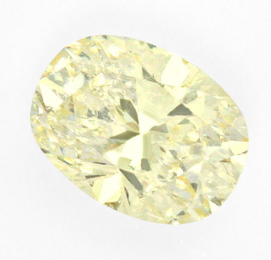 Foto 2 - Ovaler Diamant 1,03 ct Lupenrein, Zitrone Hell Cape IGI, D6421