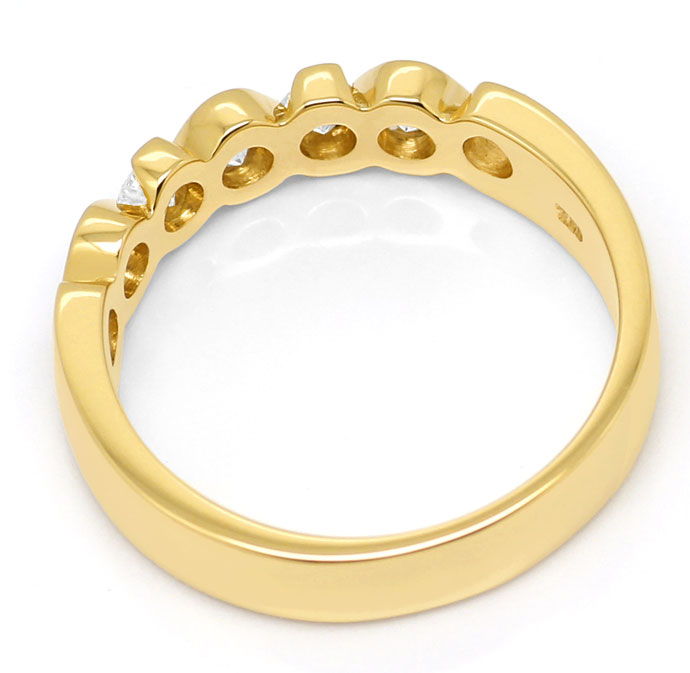 Foto 3 - Brillant Halbmemory Ring mit 0,43 Carat in 18K Gelbgold, R6905