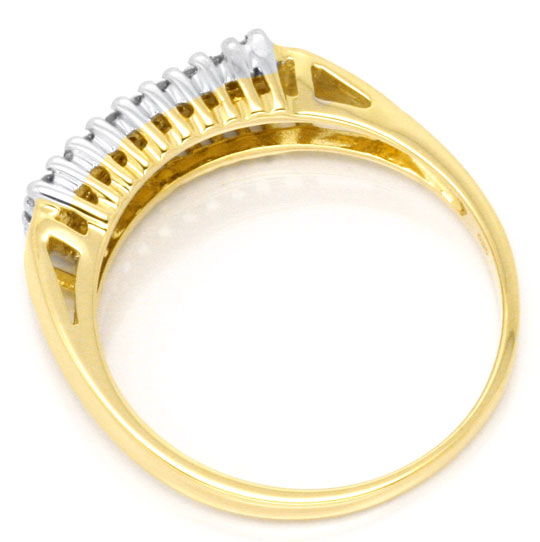 Foto 3 - Brillant-Diamant-Ring, 27 Diamanten 0,26 Carat 14K Gold, S3956
