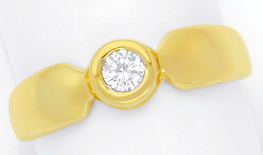 Foto 2 - Diamantring Gelbgold, Solitär-Brillant 0,12ct, S6264