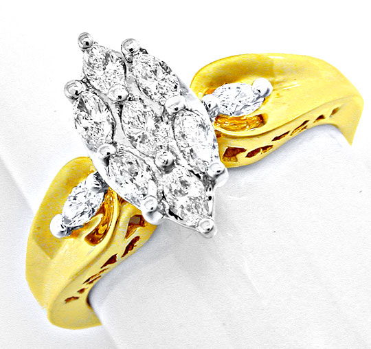 Foto 2 - Wunderschöner Diamant-Designer-Ring Bicolor, S6461